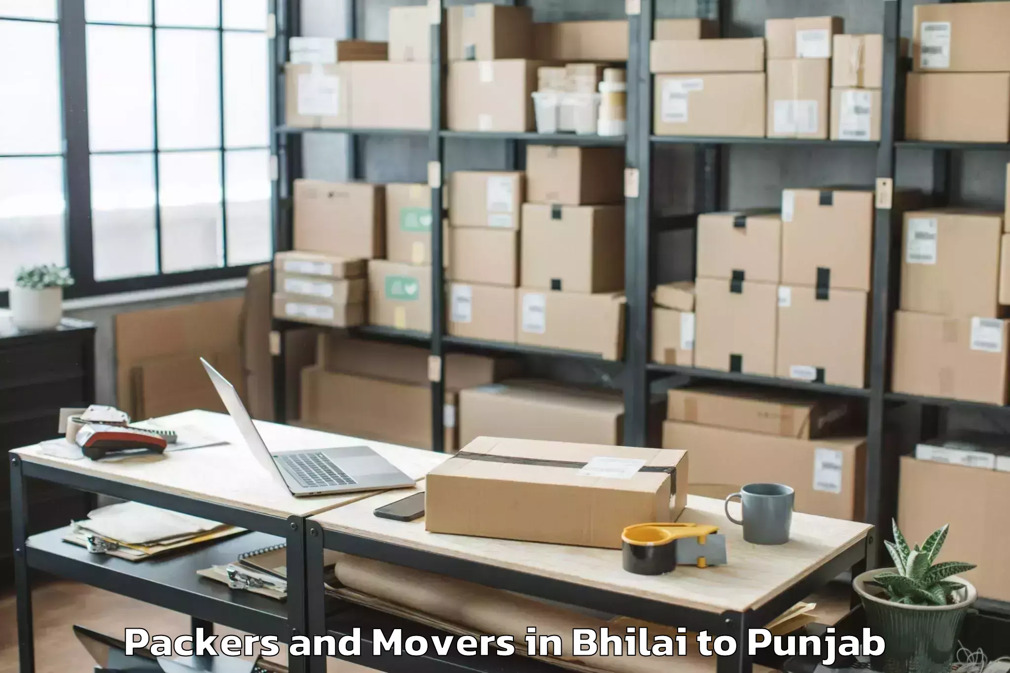 Reliable Bhilai to Dera Bassi Packers And Movers